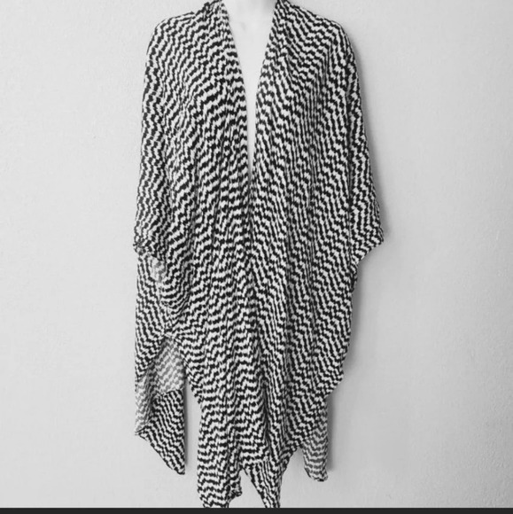 💚5/$25 Oversized Open Front Cardigan Duster Coverup Kimono One Size - Picture 5 of 8